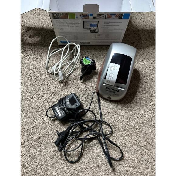 Dymo LabelWriter 330 Turbo Maroon & Silver Thermal Label Printer Working USB - Picture 1 of 8